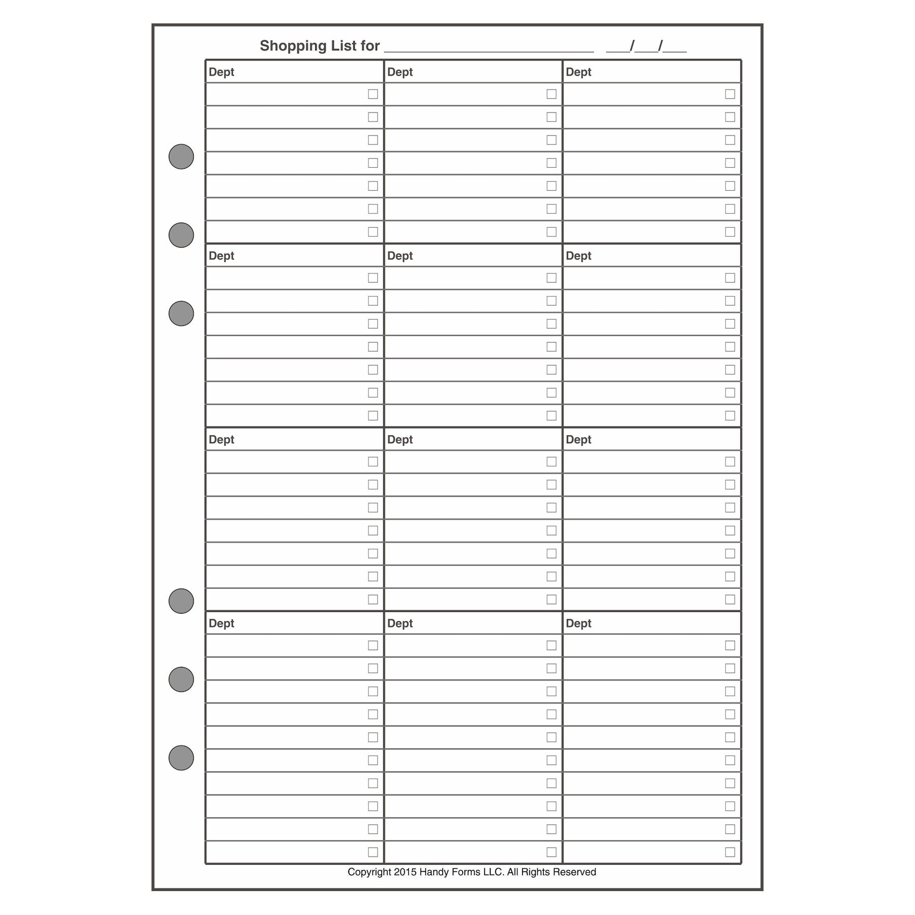 A5 Daily and Weekly Menu Planner