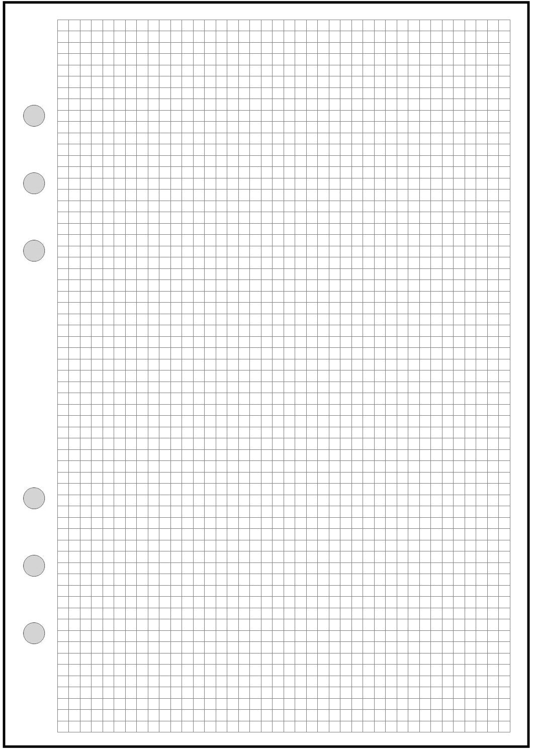 A5 Graph / Dot Grid Paper