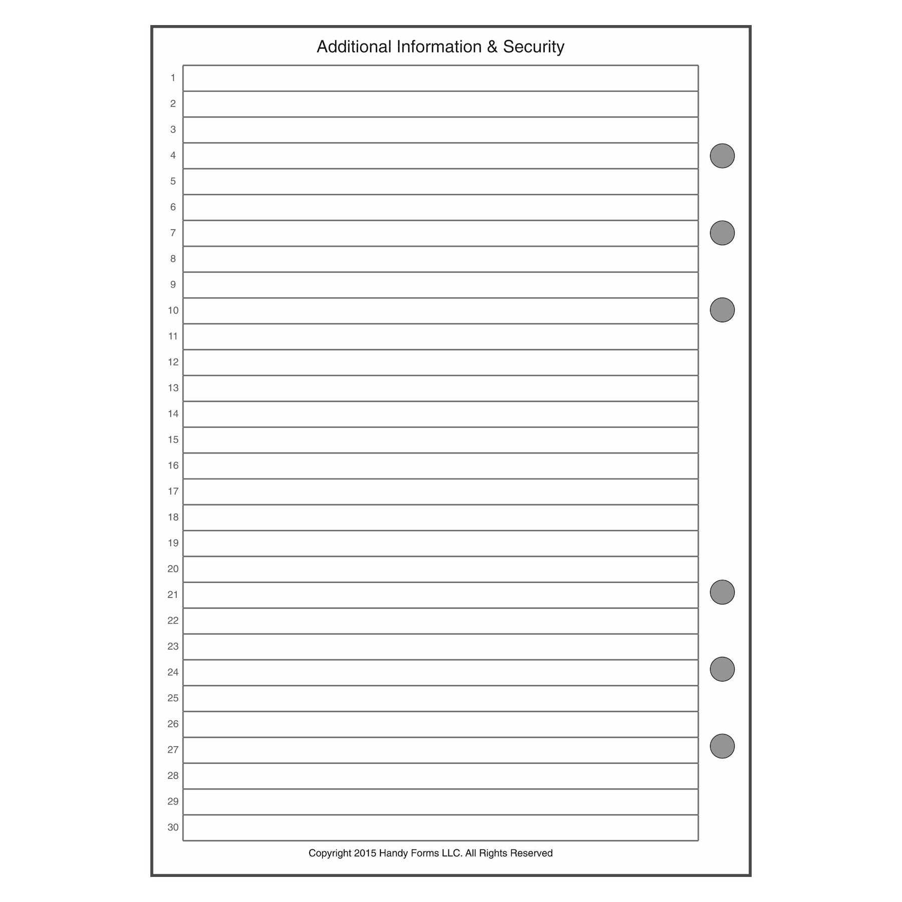A5 Login / Password Reference