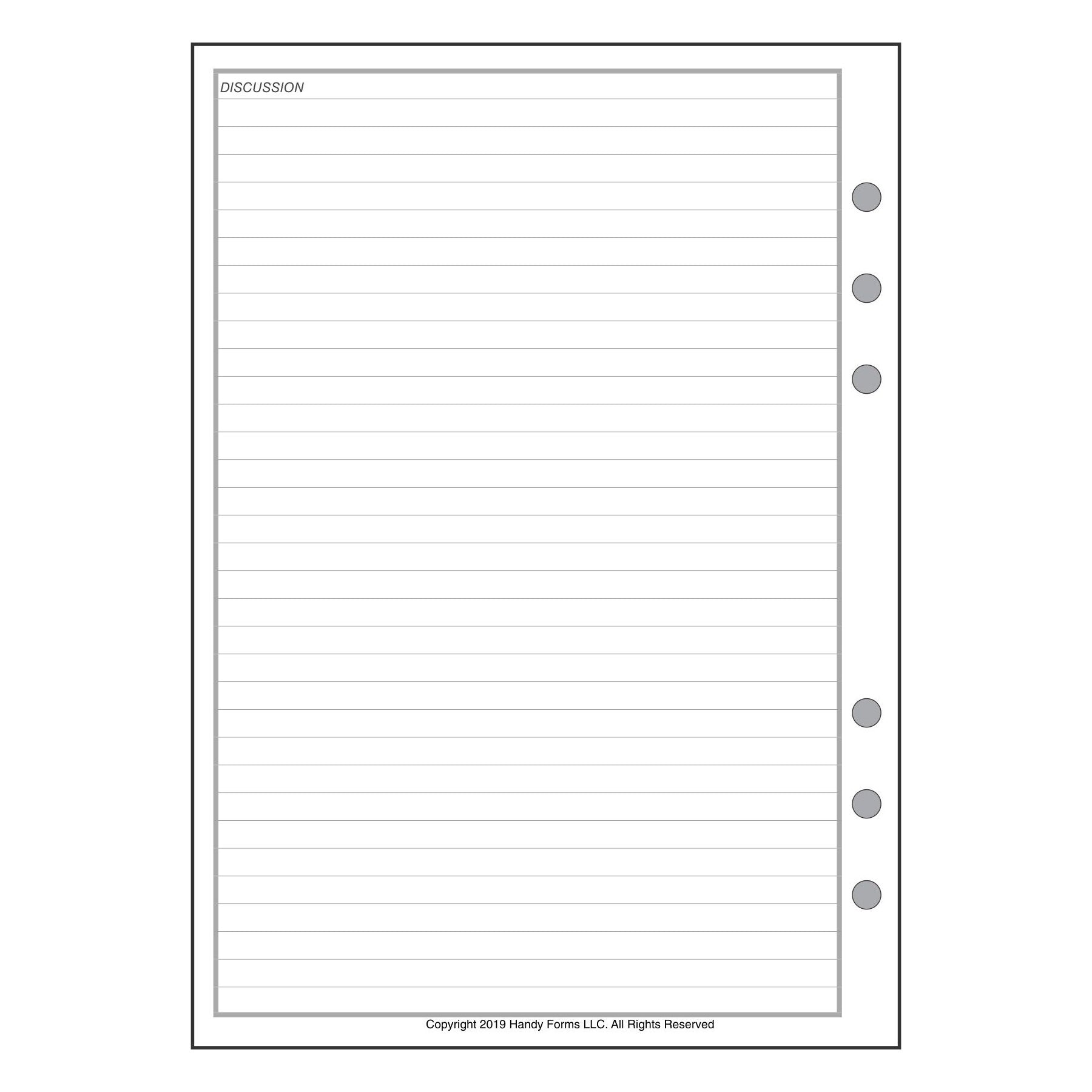 A5 Meeting Planner and Organizer