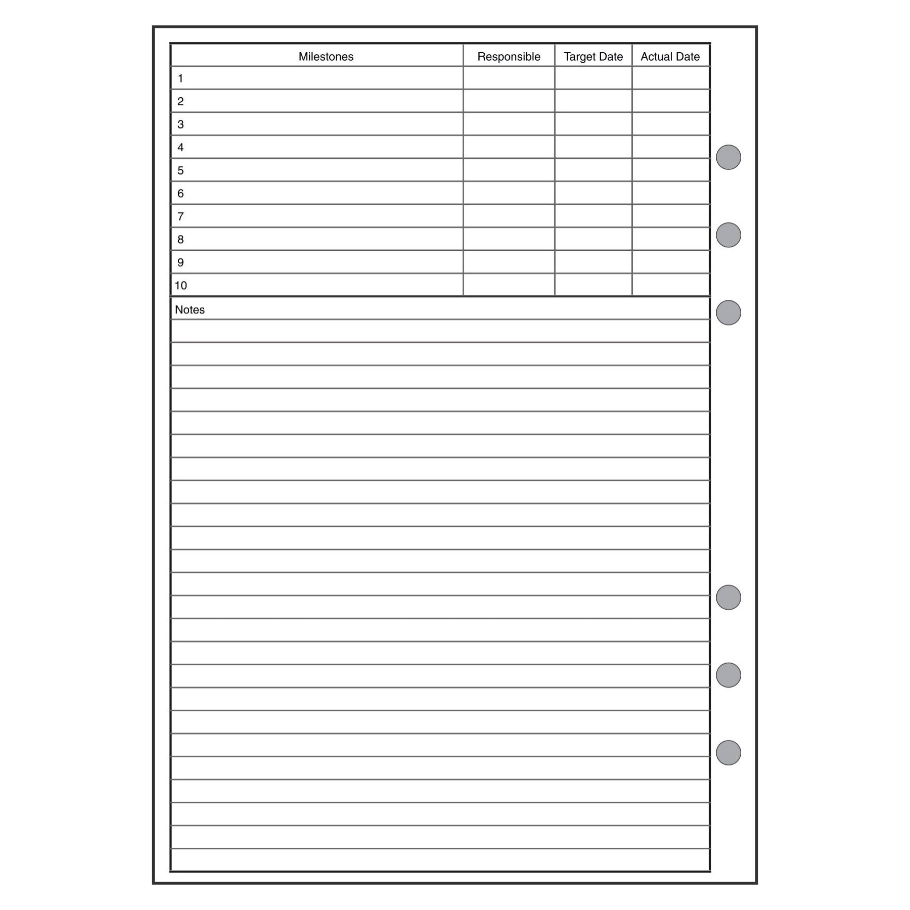 A5 Project Planner