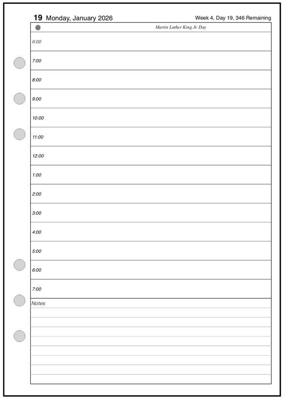 A5 Daily and Monthly Planner, 1 Page Per Day, 2 Pages Per Month, No Li ...