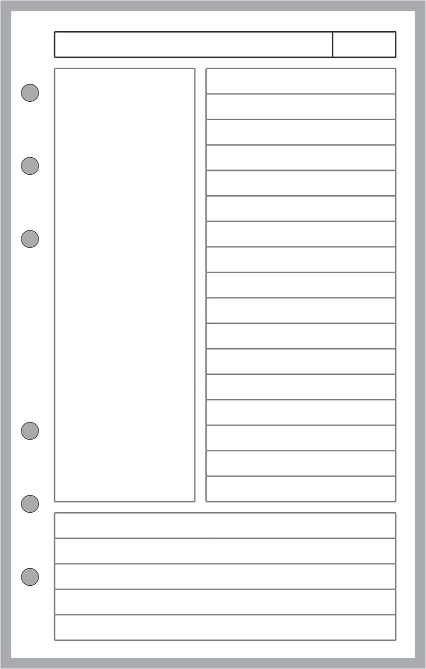 Compact Note Pages Designed for the Cornell Notetaking System
