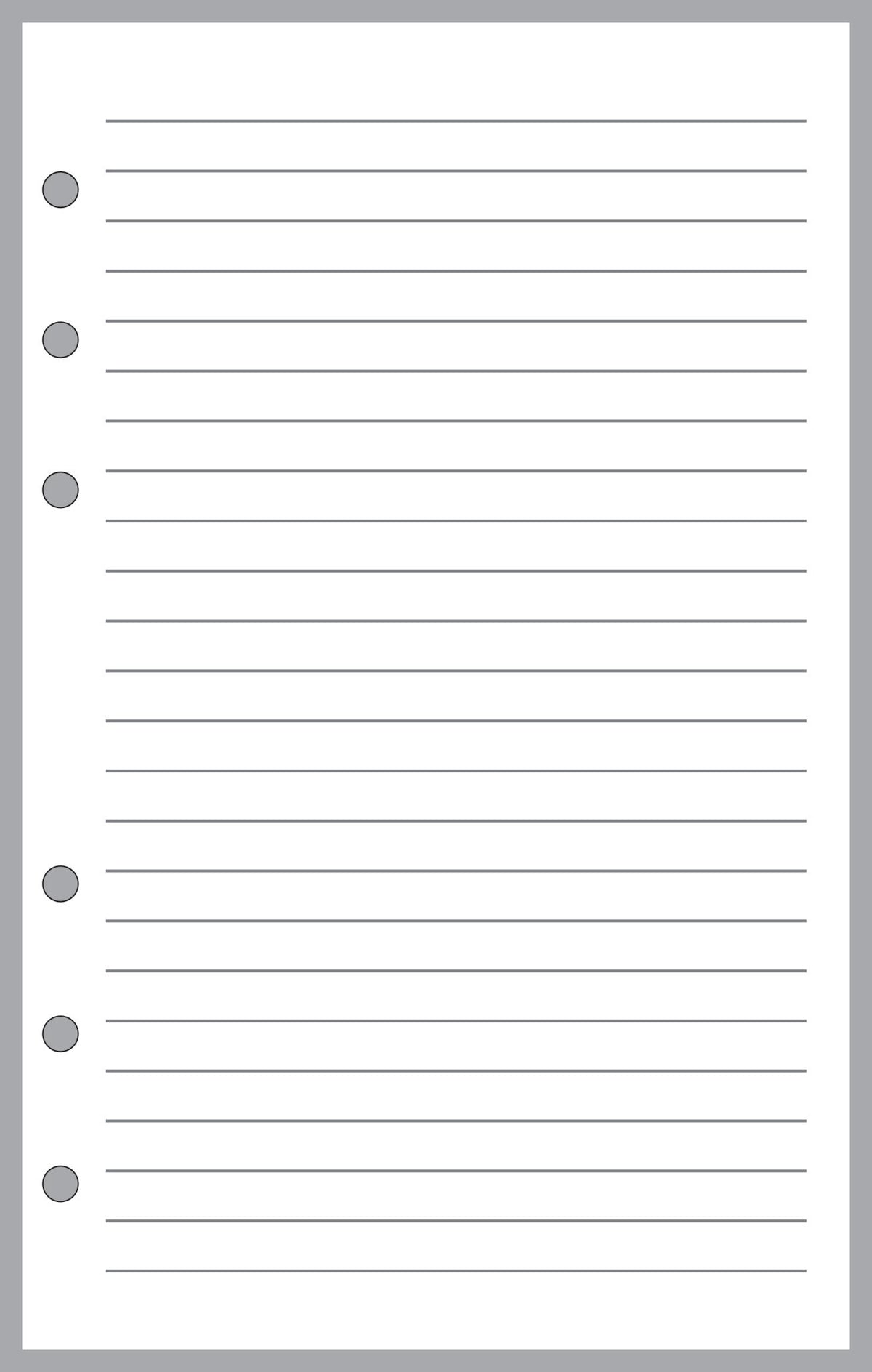 Compact Paperwork Compact Lined Note Paper – Handy Forms