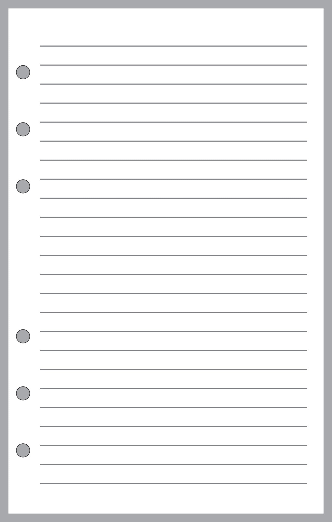 Compact Lined Note Paper