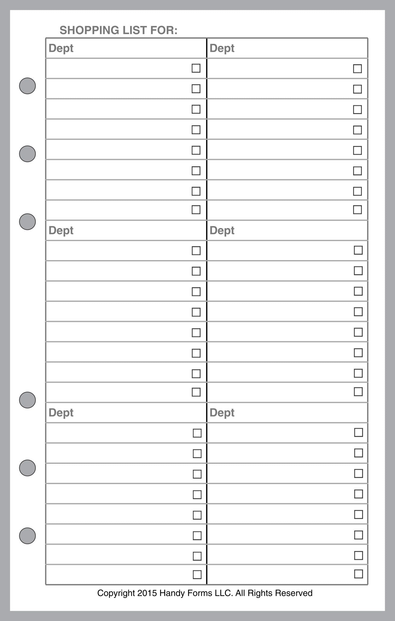 Compact Shopping List