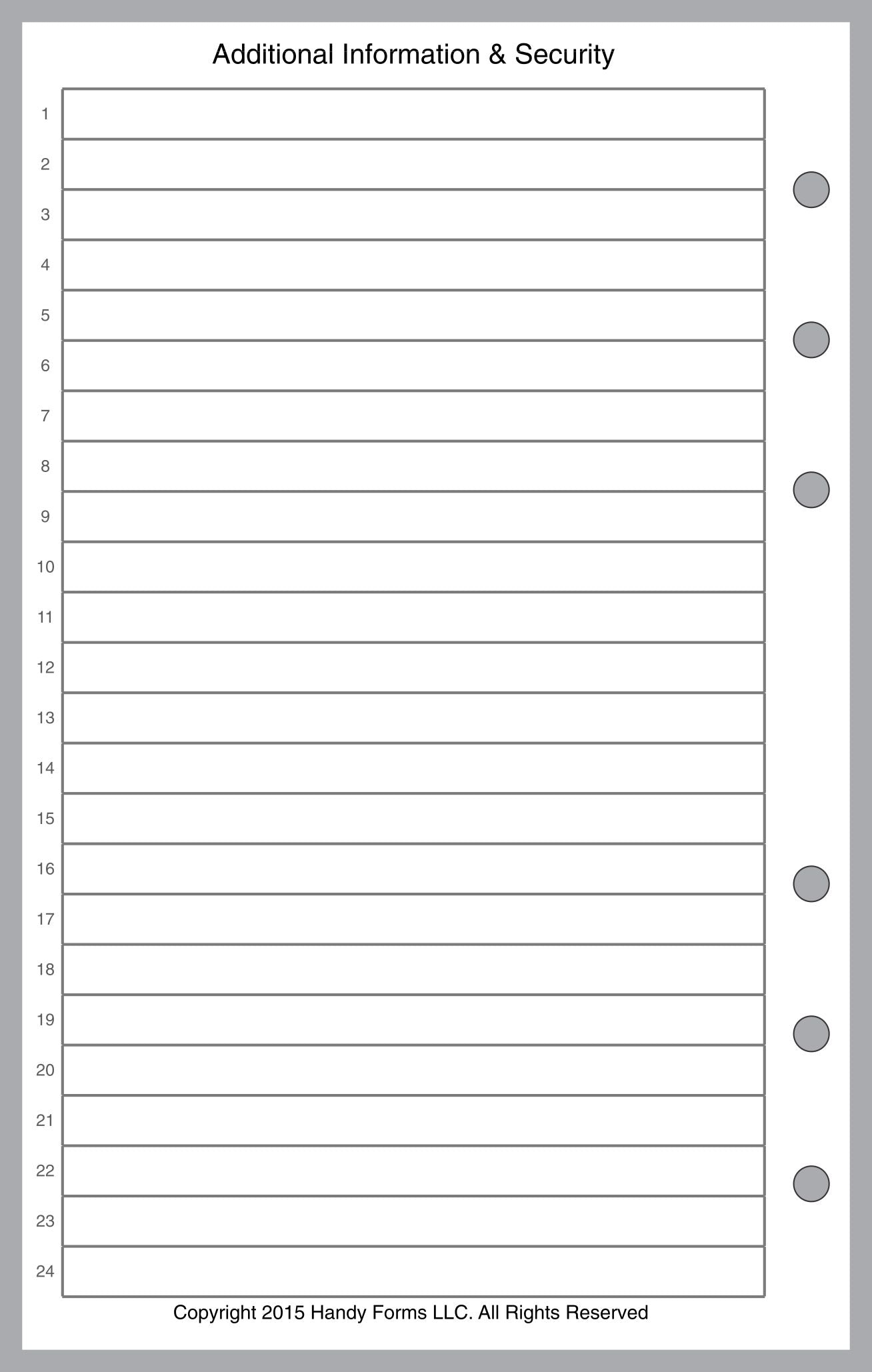 Compact Login / Password Reference