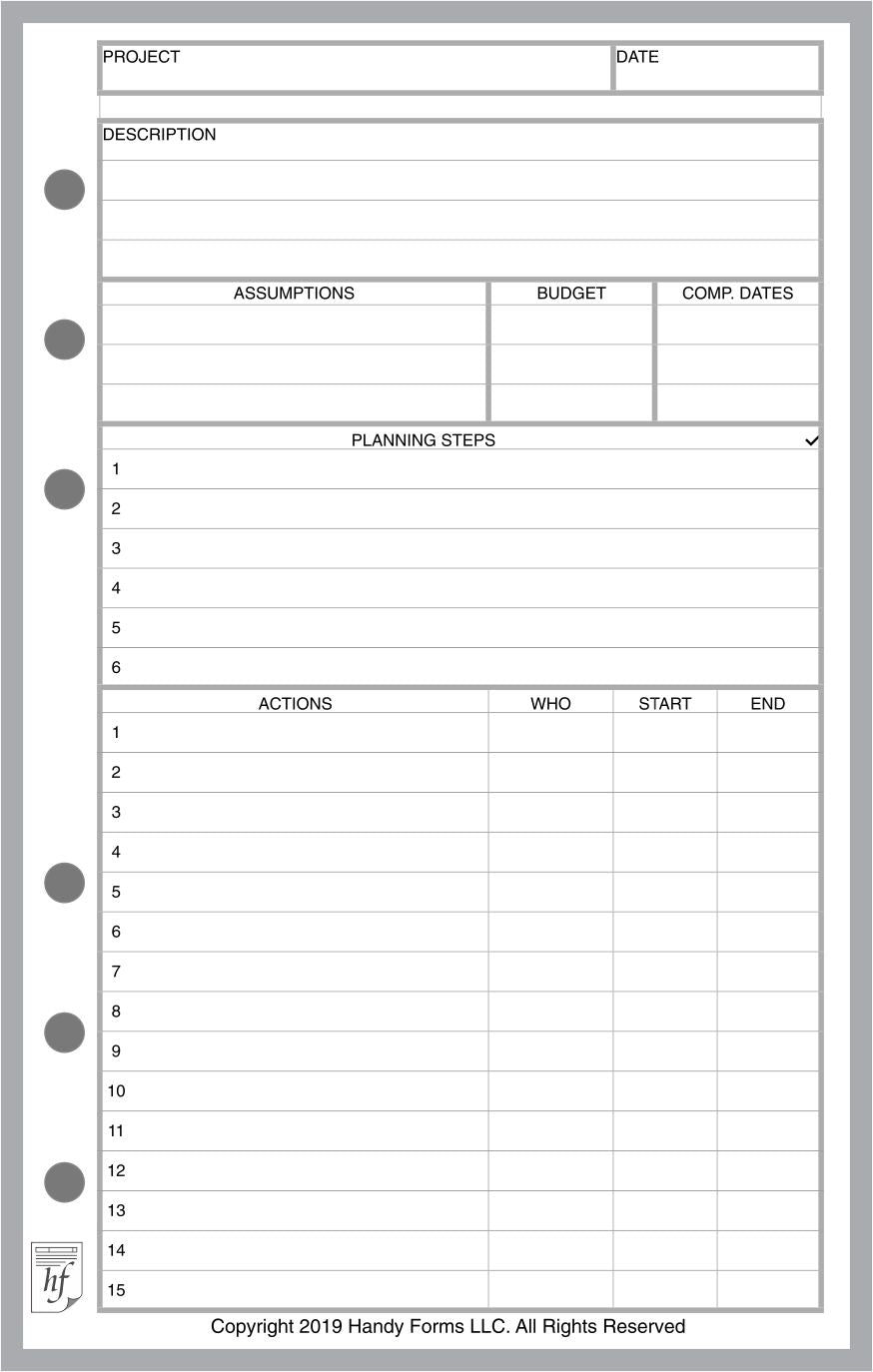 Compact Project Planner