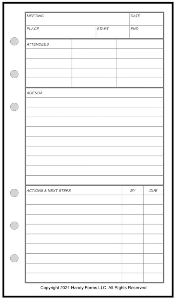 FCP Meeting Planner and Organizer