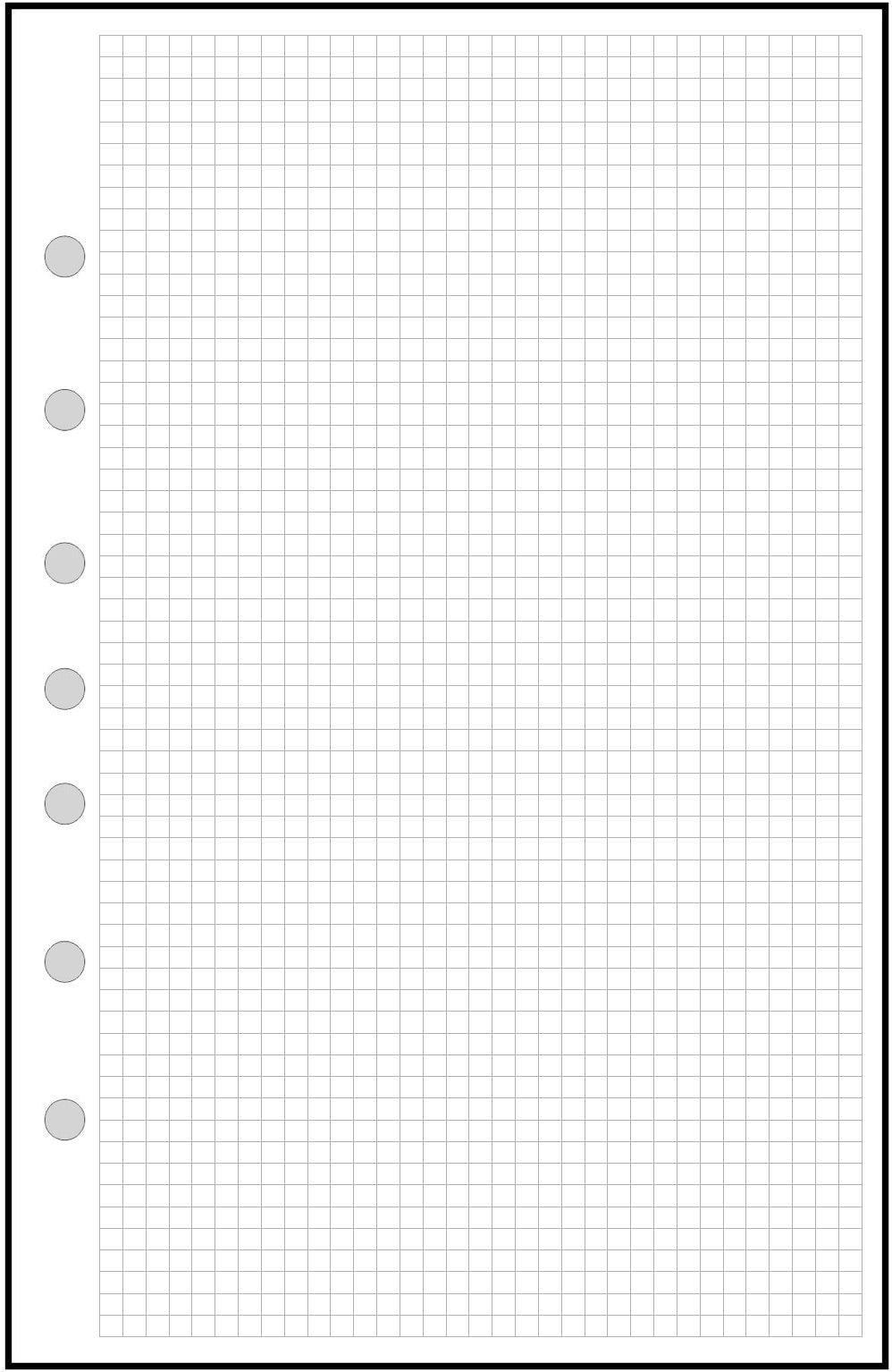 Half-letter size Graph / Dot Grid Paper