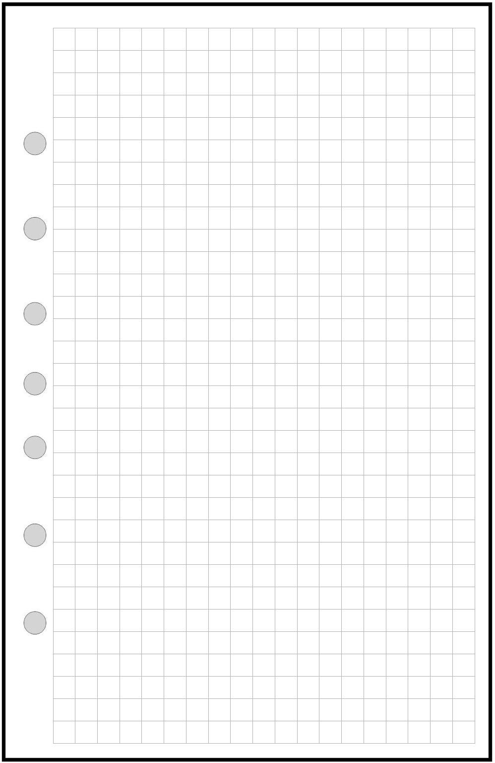 Half-letter size Graph / Dot Grid Paper