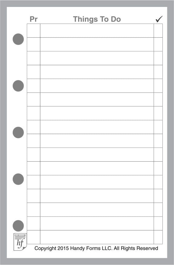 FMI To-Do Checklist with Priority and Due Date