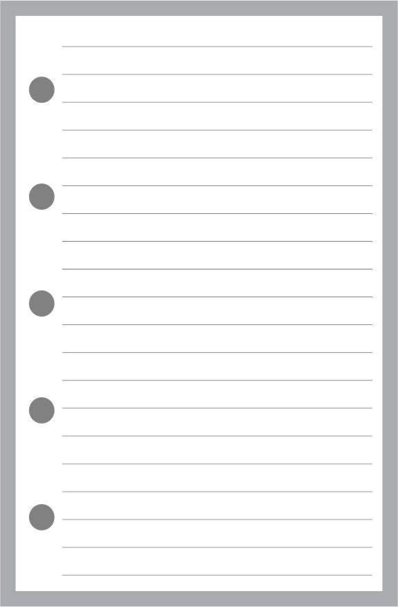 FMI Note Paper with Subject Line