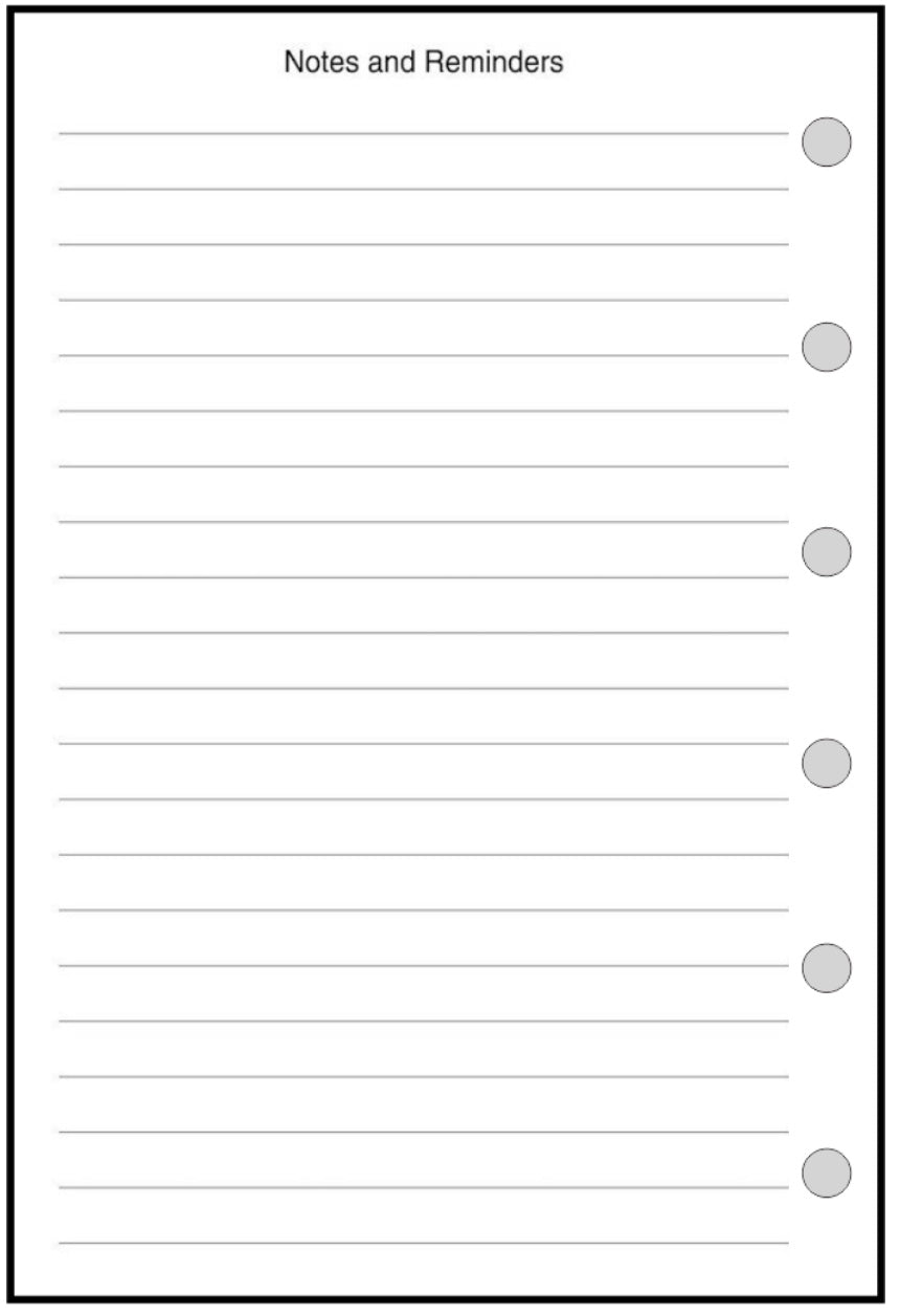 Pocket Daily Task List