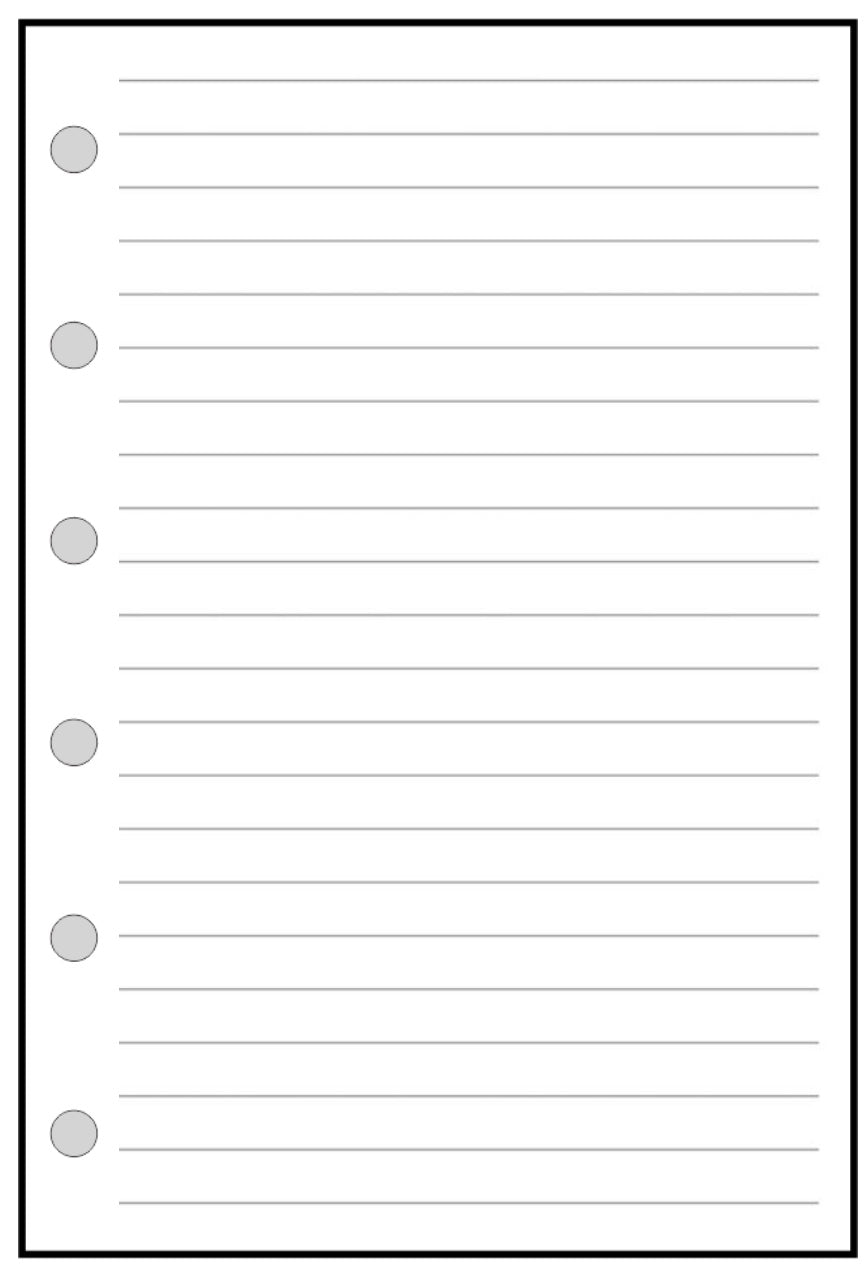 Pocket Lined Note Paper