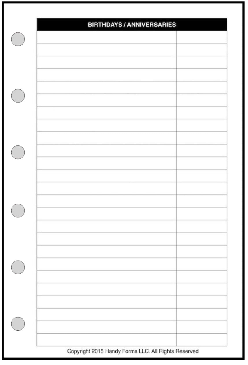 Pocket Name & Address Pages + Tab Index