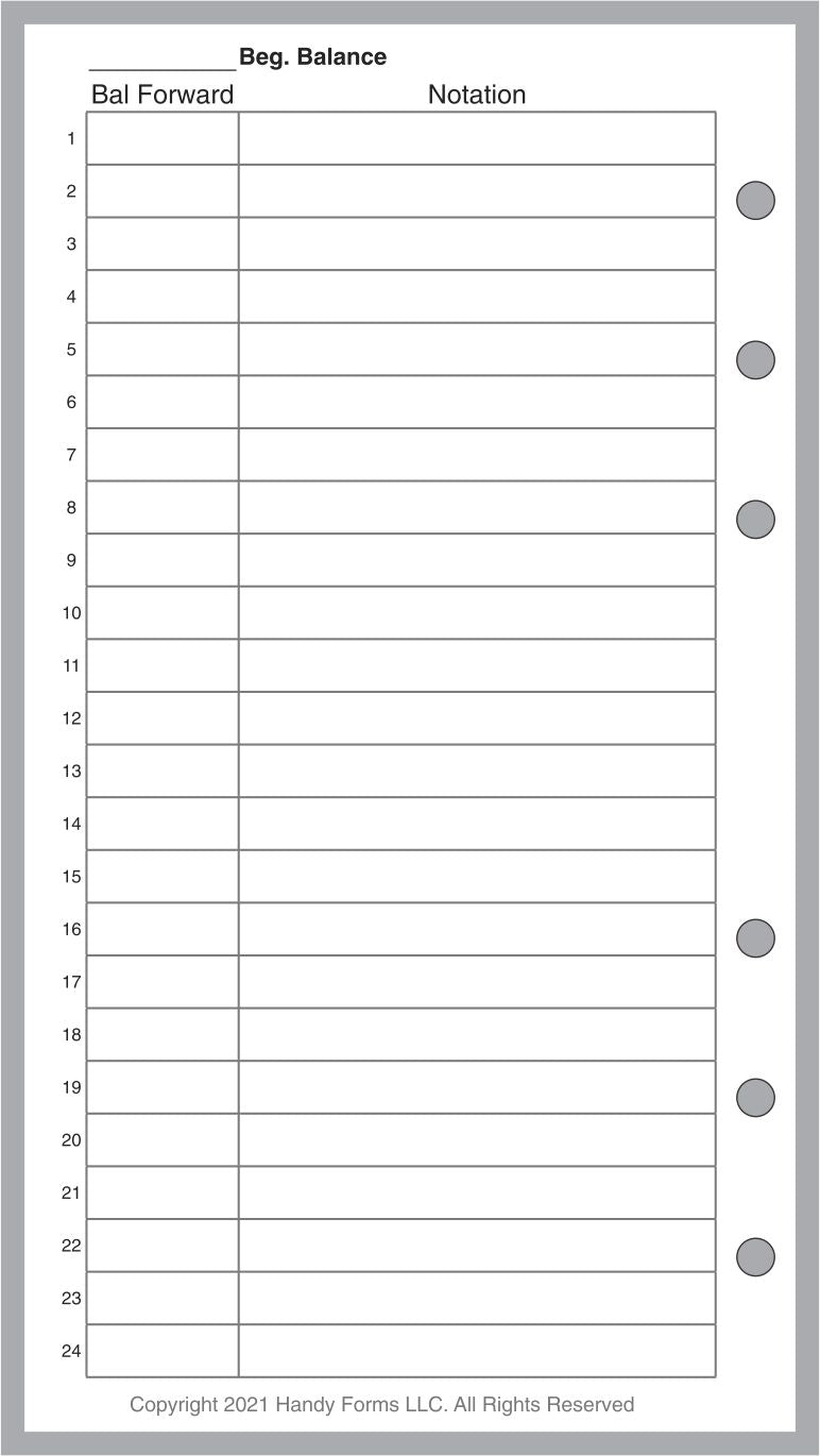 [size] Payment / Expense Record and Check Register