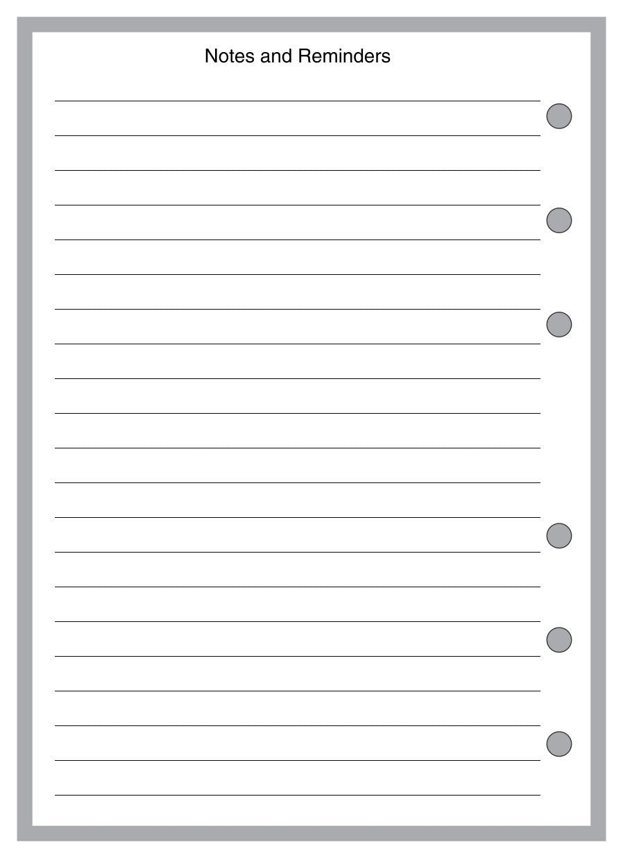 A6 Daily Task List