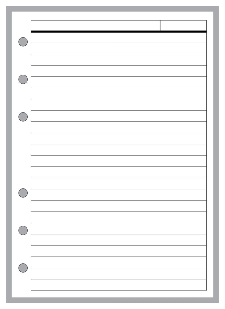 A6 Note Paper with Subject Line