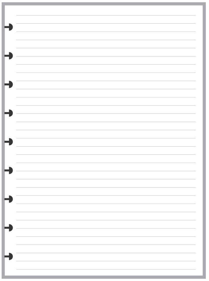 Classic Lined Note Paper