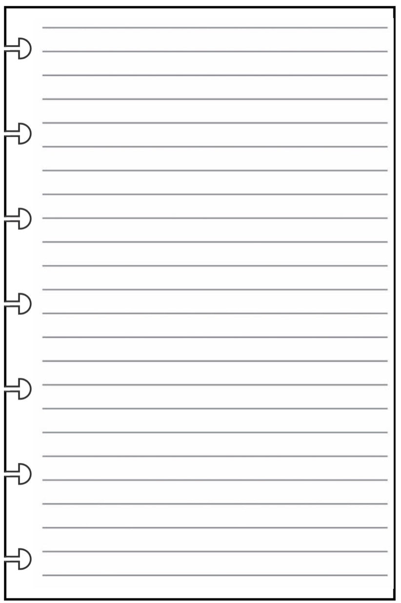 Mini Lined Note Paper