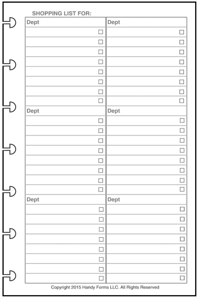 Mini Shopping List