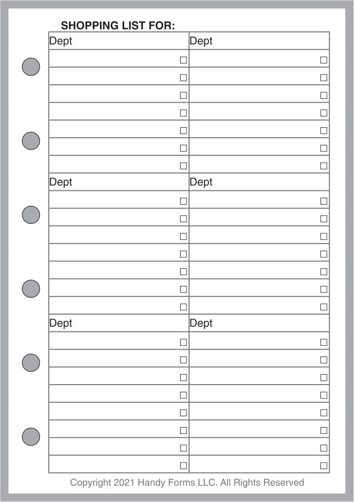 Pocket Plus Shopping List