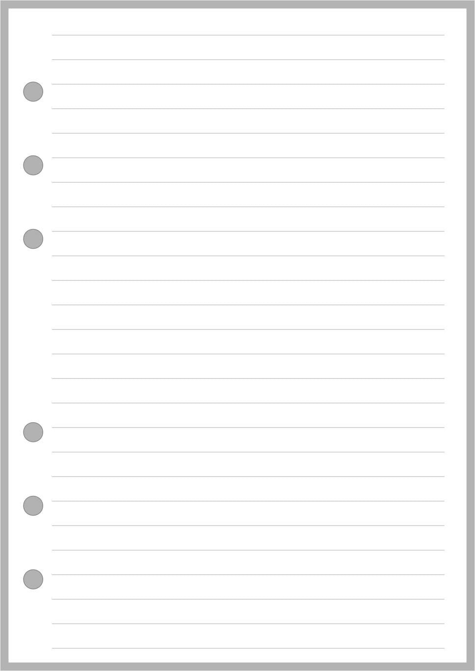 Personal Wide Lined Note Paper