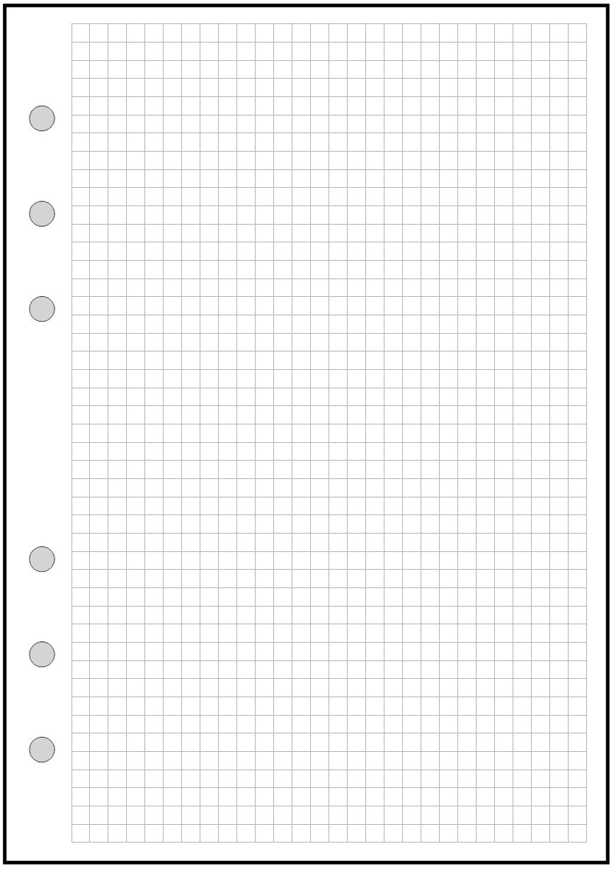 Personal Wide Graph / Dot Grid Paper