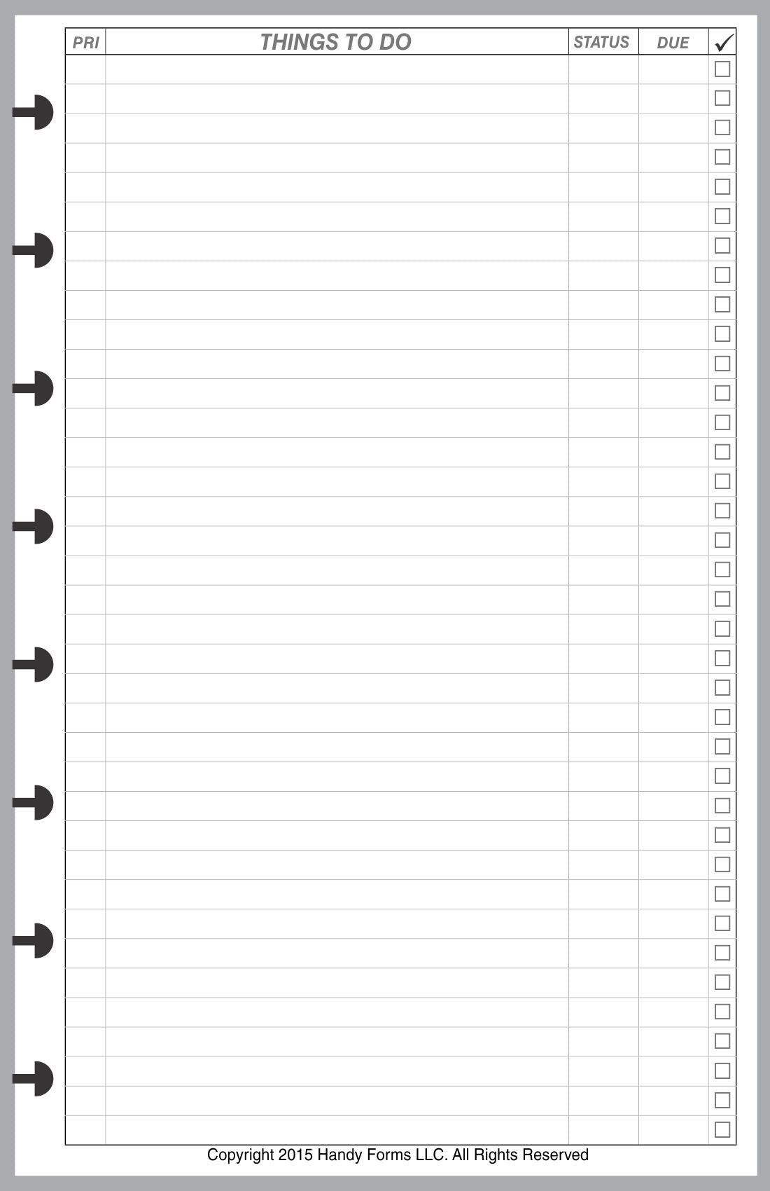 Junior To-Do Checklist with Priority and Due Date