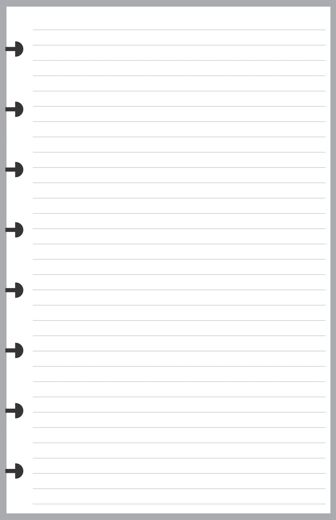 Junior Lined Note Paper