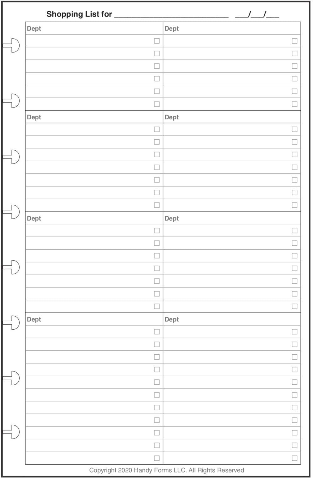 Junior Daily and Weekly Menu Planner