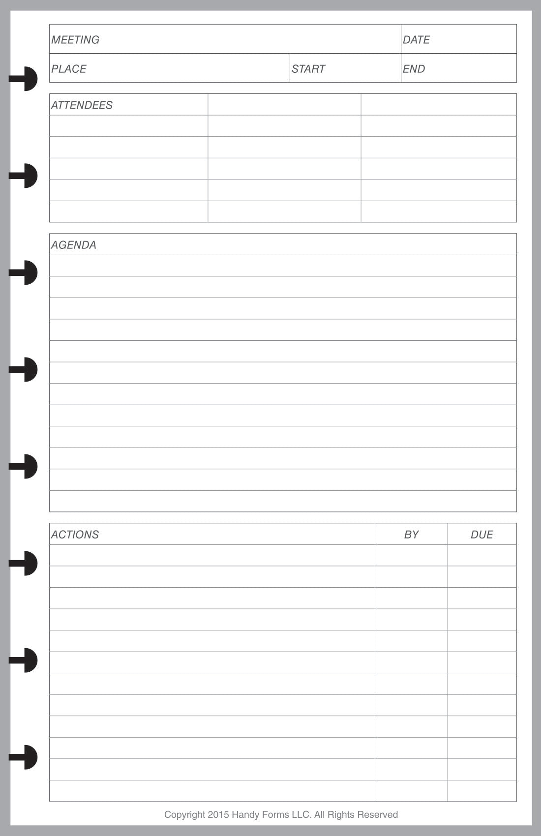 Junior Meeting Planner and Organizer