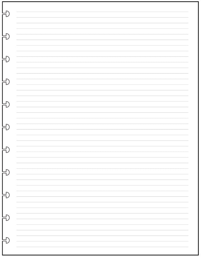 LVL Lined Note Paper