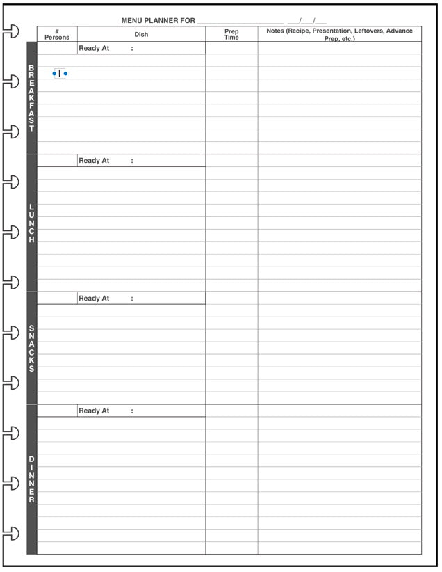 LVL Daily and Weekly Menu Planner