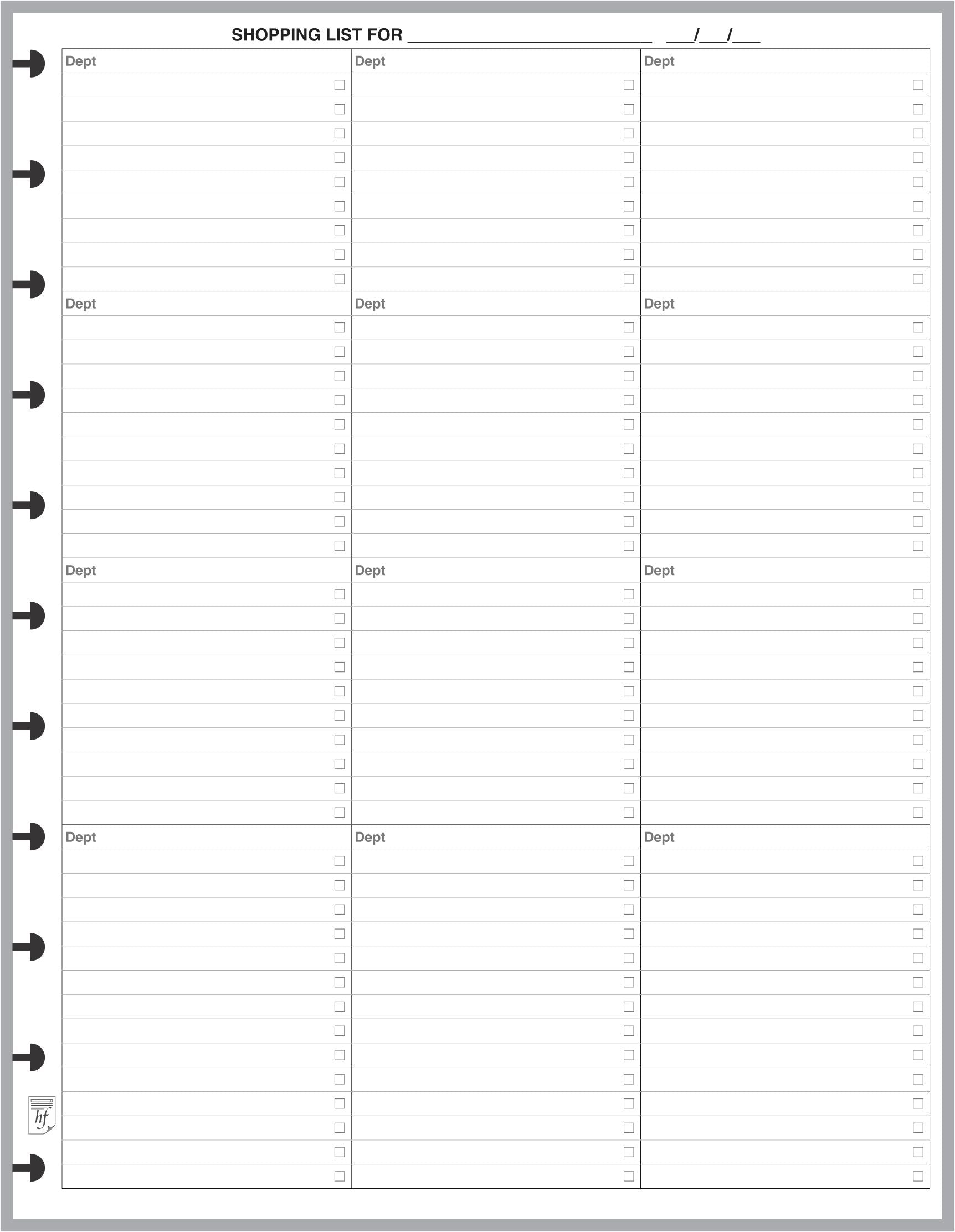 LVL Shopping List
