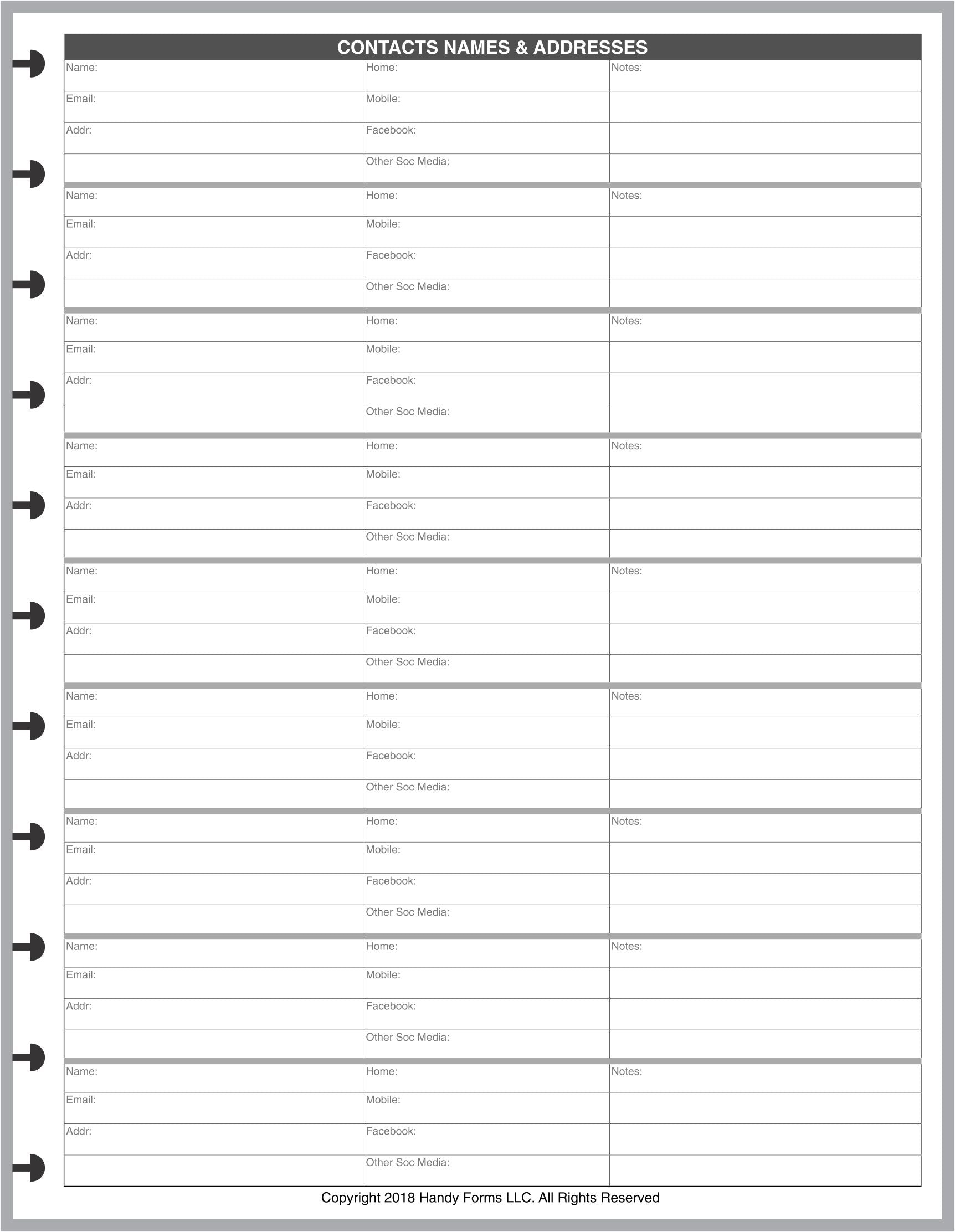 LVL Name & Address Pages + Tab Index