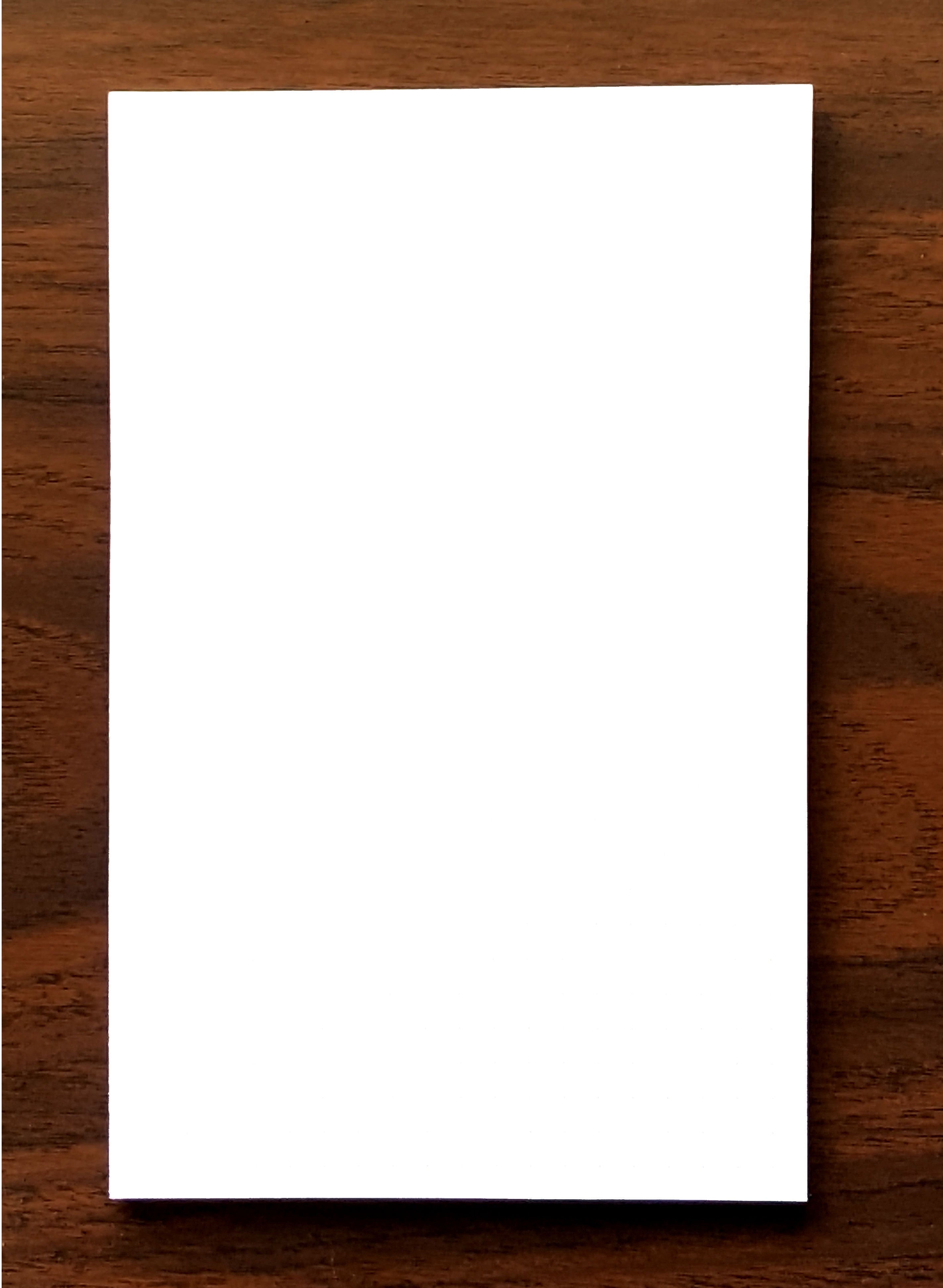 5x8" Blank Pad, 50 Sheets