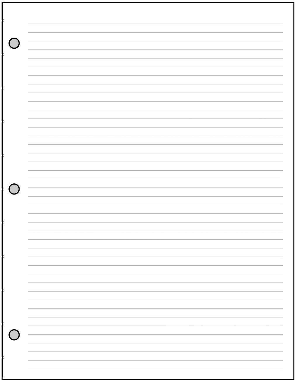 USL Lined Note Paper
