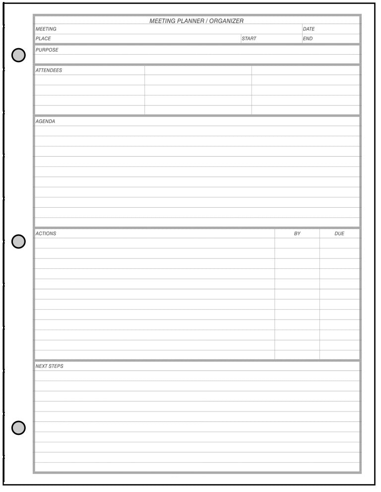 USL Meeting Planner and Organizer
