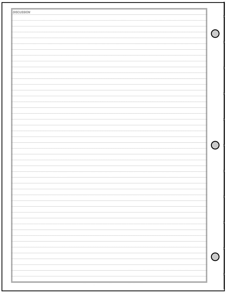 USL Meeting Planner and Organizer - Extra Discussion Pages